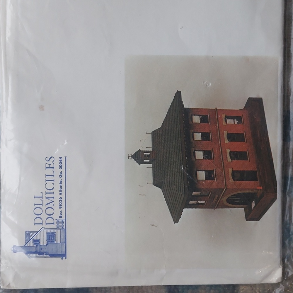 🟢Vintage NEW Doll House Plans of 1900s Firehouse (Unopened)